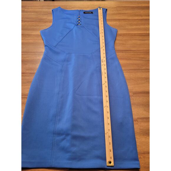 Ivanka Trump Blue Sheath Dress Sz 8 Slim Fit Work Event Style EUC - Picture 11 of 11